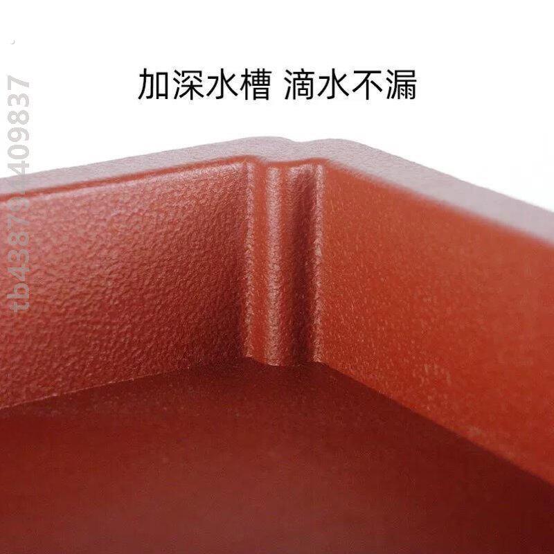 吸水石盆景底盘山水盆景盆上水石盆吸水石托盘假山石头底座长方形