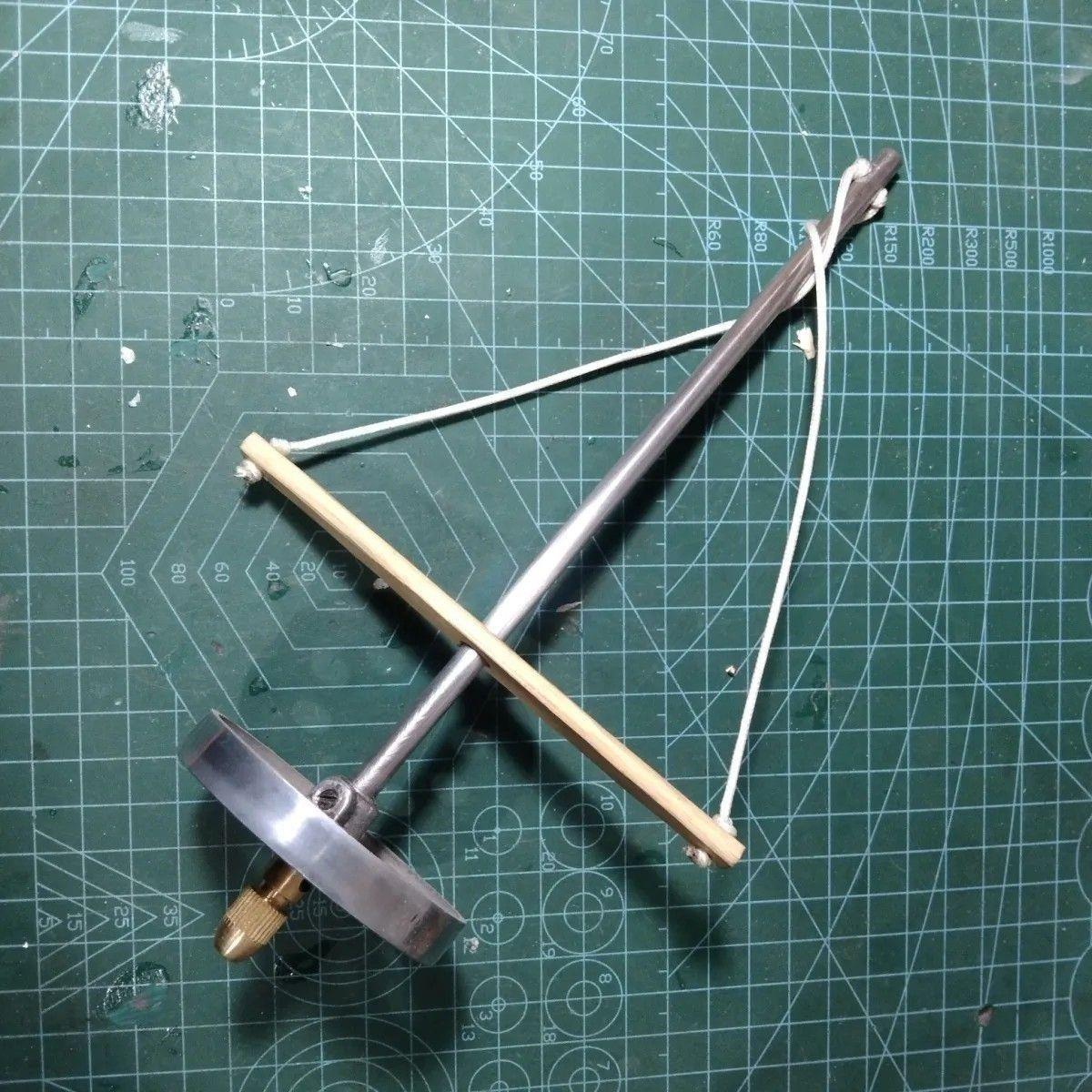 传统锔瓷小坨钻,老式木工手工钻能给瓷器天珠打孔,带三根钻头
