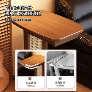 中古风可移动边几家用客厅沙发边小桌子小户型非实木高级感小茶几