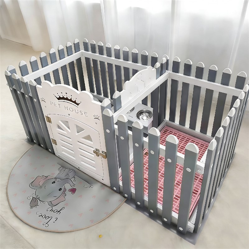 宠物栅栏狗围栏笼子栅栏室内客厅新型小型犬防护栏形泰迪比熊塑料