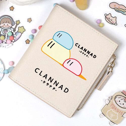 CLANNAD 团子大家族 动漫 周边 古河渚 日系 卡通 二次元短款钱包