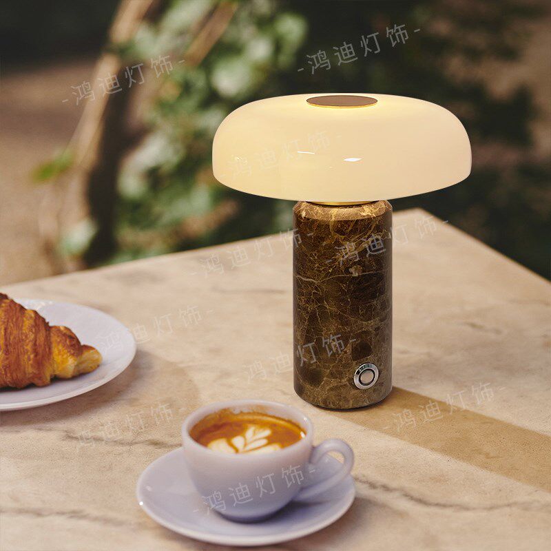 后现代轻奢台灯北欧设计师样板房卧室床头灯客厅创意高端大理石灯