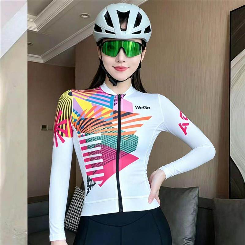2026新款骑行服女款春夏季女士长袖速干透气防晒公路自行车上衣