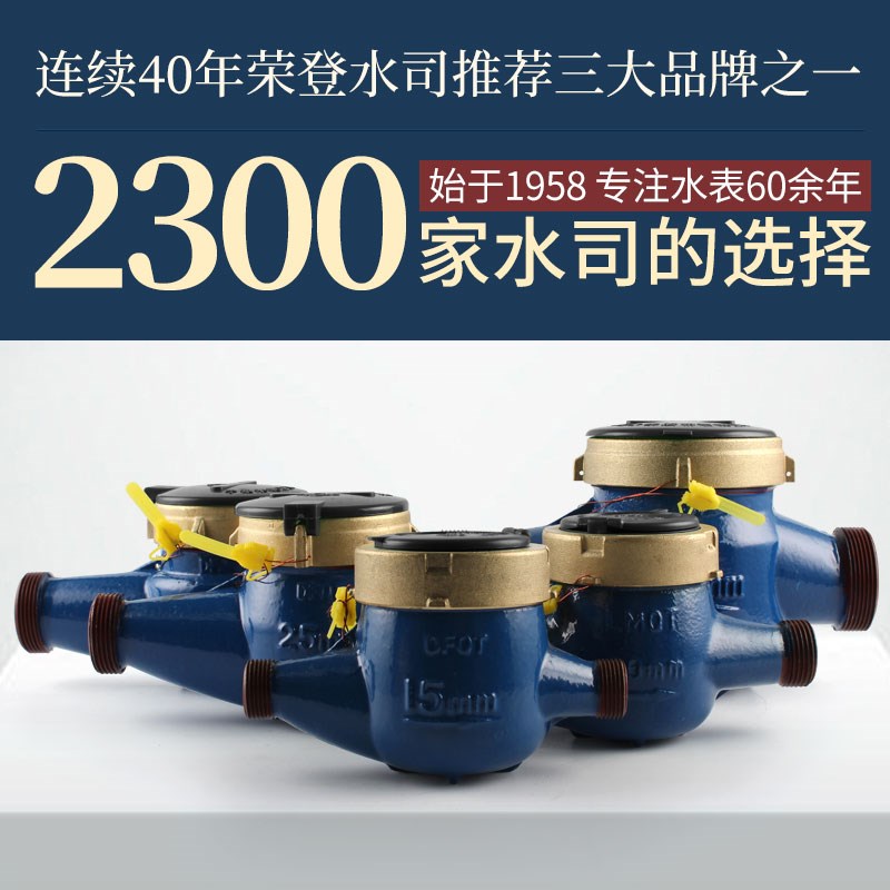 国标高精度干式防冻防爆旋翼4分6分DN15家用自来水表LXSG-15-40E