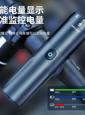 自行车灯夜骑高亮前照灯配件山地车可倒挂骑行灯专业前灯骑行装备