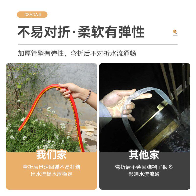 特厚高压防爆水管防冻胶管家用自来水牛筋软管浇地四分3分6分1寸