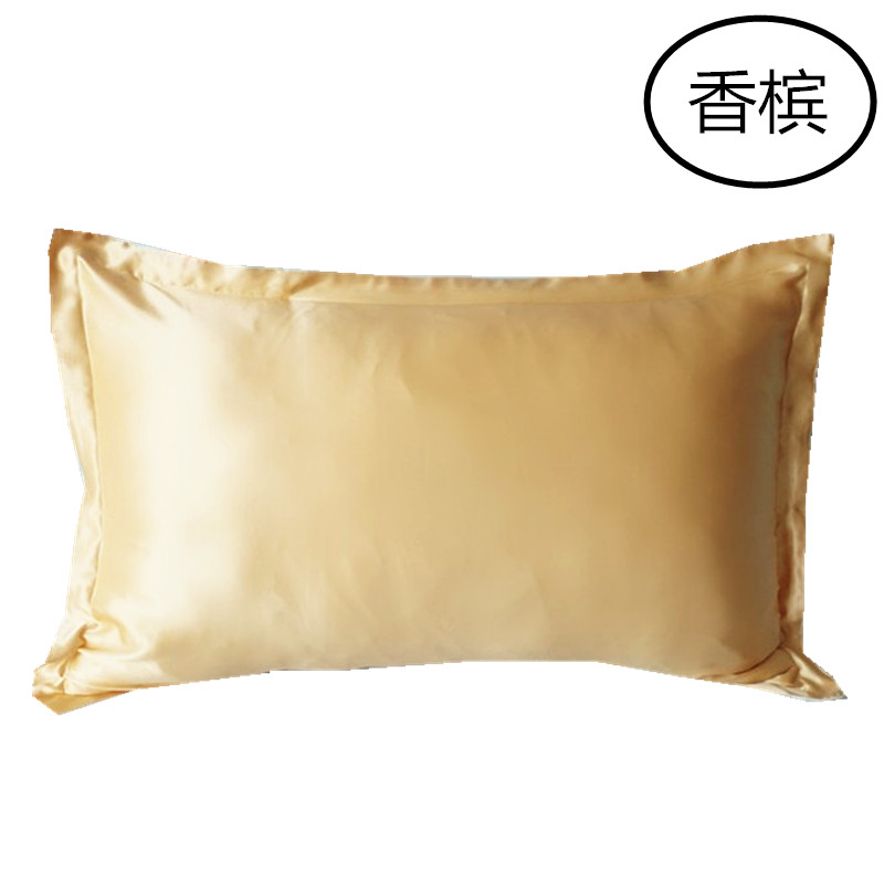 高性价比桑蚕丝枕套单面枕套印花粉色白色真丝枕套枕巾枕头套多色