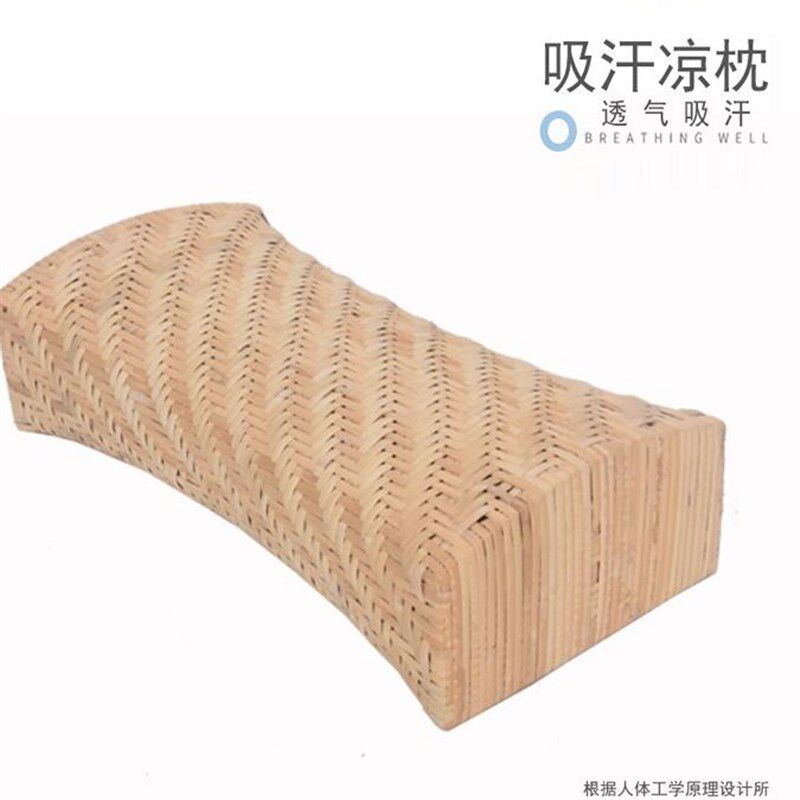 夏季藤枕加密纯天然手工编织透气降温枕颈藤镂空单男