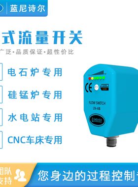 蓝尼诗尔热式流量开关消防管道式水流电子式开关DN100管道多规格