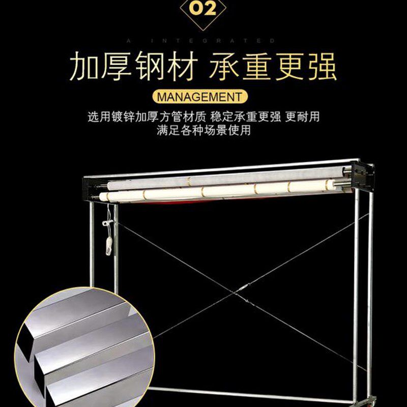 电动背景轴龙门架摄影棚背景布升降卷轴拍照背景布支架移动龙门架
