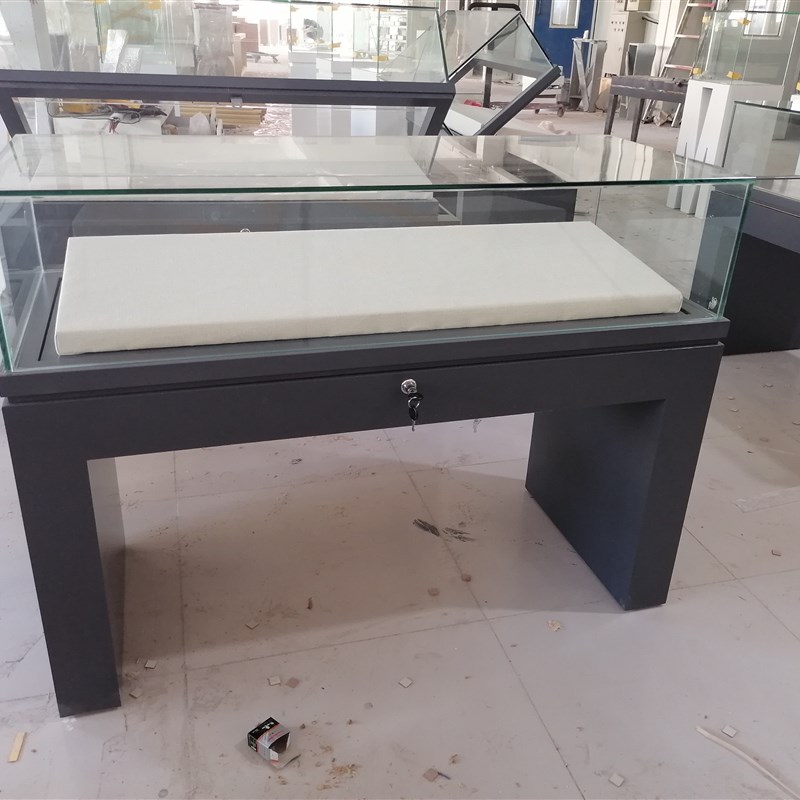 实木烤漆液压展柜博物馆玻璃展示柜文物字画玉器样品展览陈列柜台