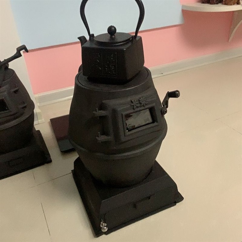 可观火采暖炉铸铁炉柴火炉生铁取暖炉通炕火炉煤炭炉新款铸铁炭炉