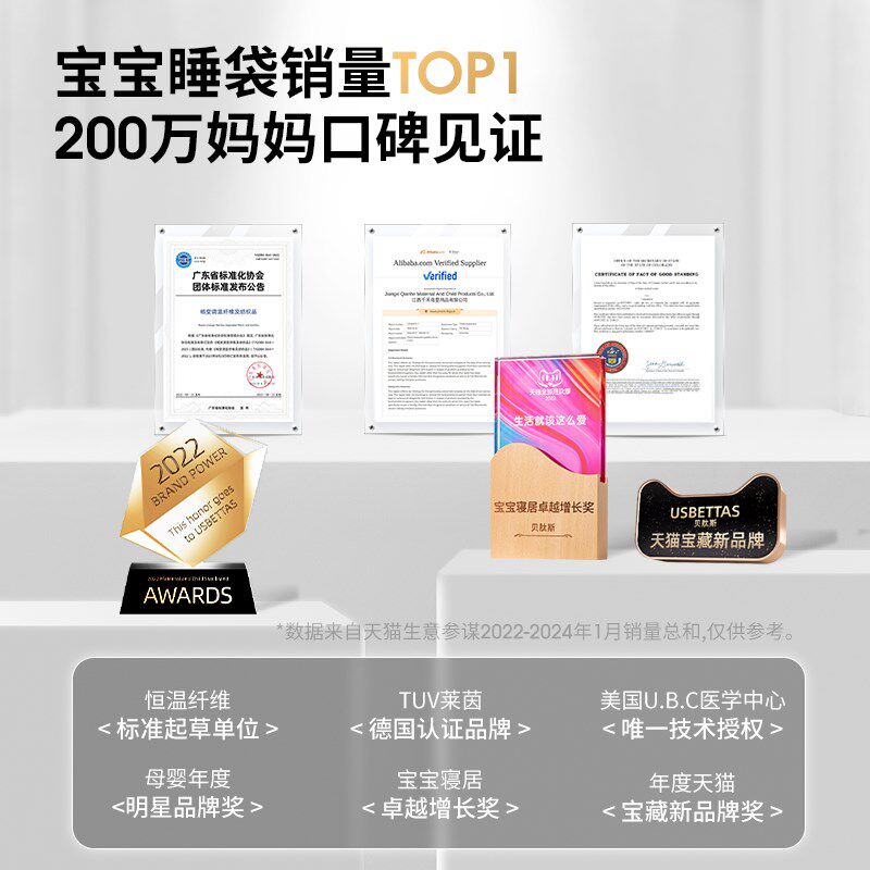 贝肽斯【肽柔】婴儿睡袋春夏纱布宝宝分腿睡袋儿童防踢被四季通用