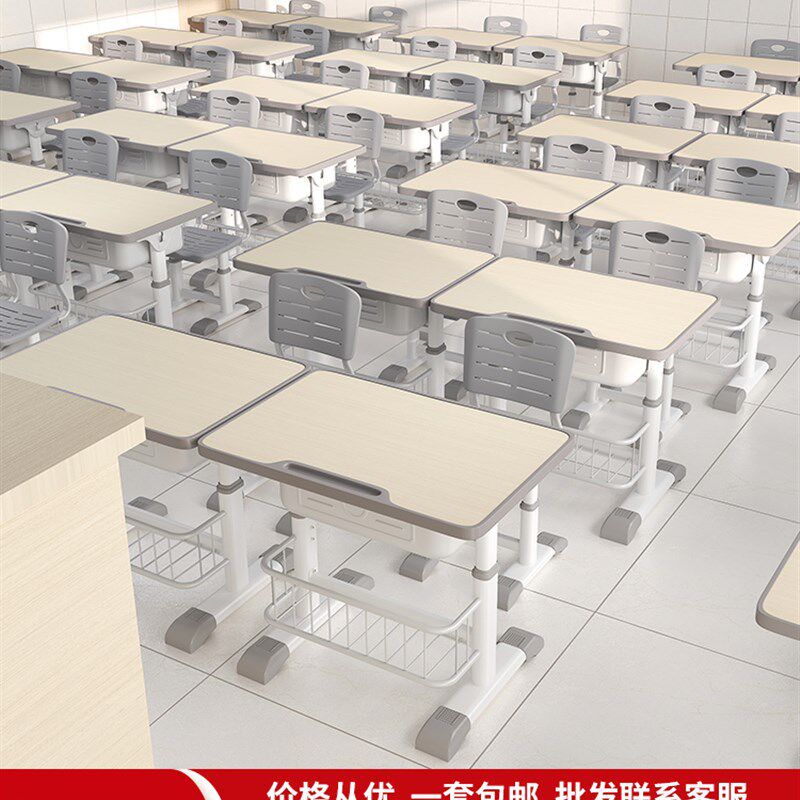 免安装书桌儿童学习桌可升降小学生写字桌简约小孩家用课桌椅套装