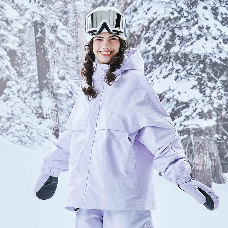 Nobaday滑雪服男女冬新款单双板防水防风专业户外滑雪衣宽松外套