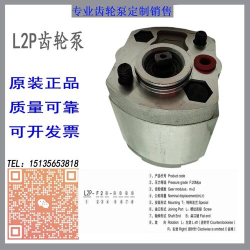 齿轮泵L2P-F4.2/4.8/2.6/3.2/3.7/2.1/5.0/5.8/1.2LKB-NOBF液压泵