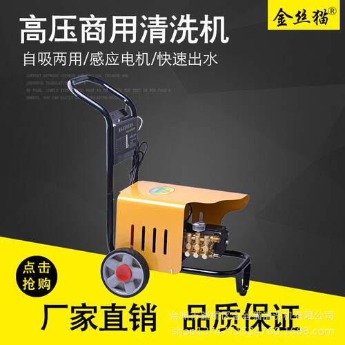 直销超压手推式清洗机220V洗车机1608B型洗车器水泵洗车泵水枪