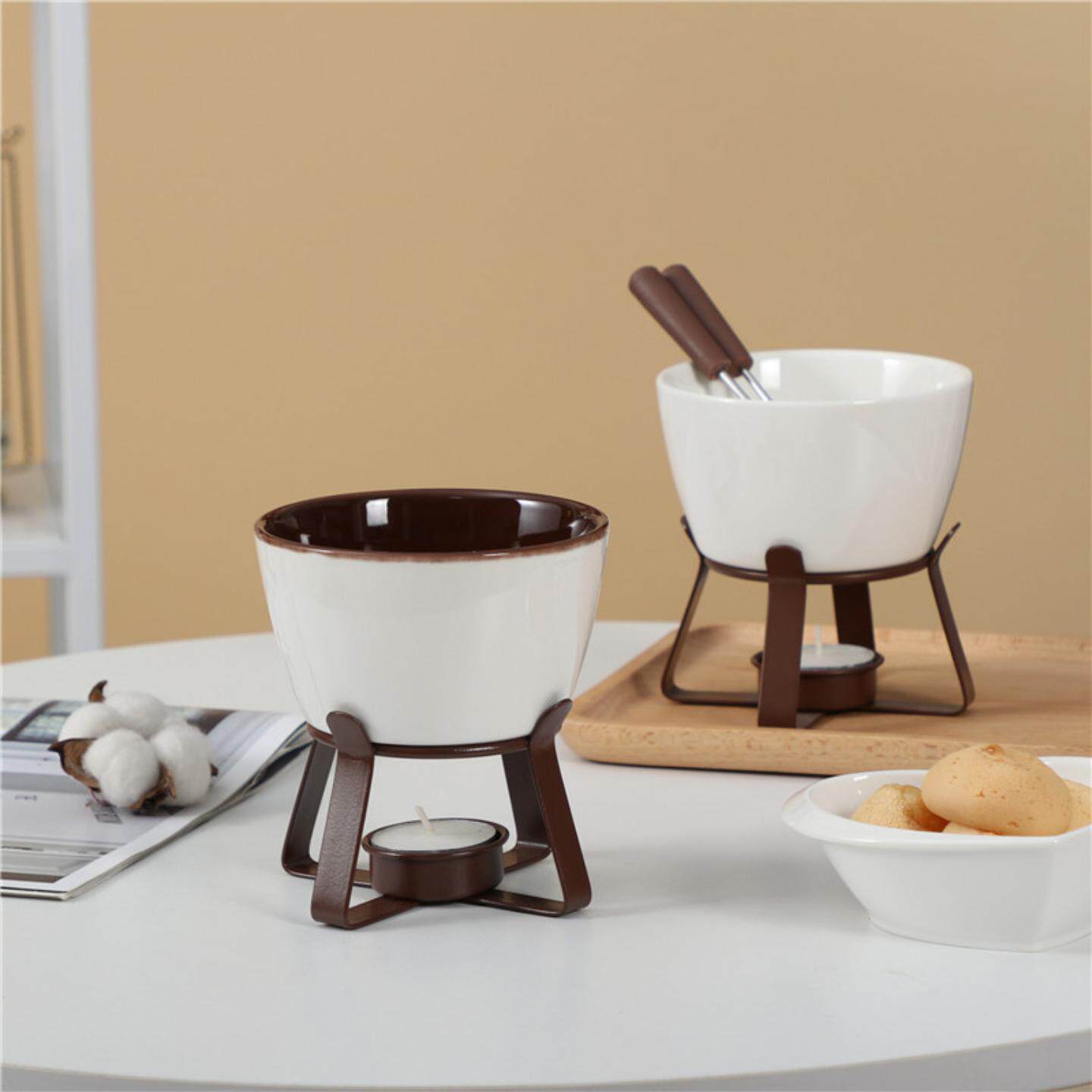 创意巧克力融化加热炉陶瓷火锅芝士奶酪冰淇淋黄油加热炉