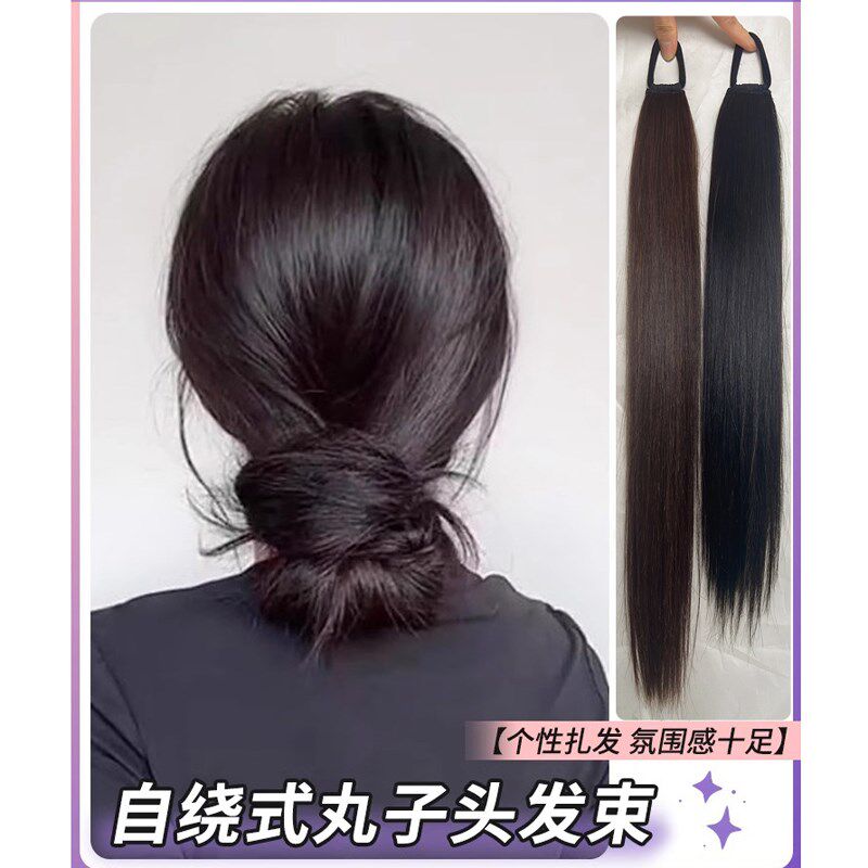 真发辫子女泡泡辫麻花长辫假发辫马尾y2k拳击辨脏辫假辫子假马尾