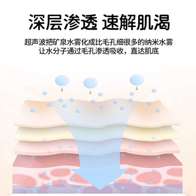 纳米喷雾保湿仪冷喷机美容双孔蒸脸仪家用小型脸部诱蜂可携式加湿