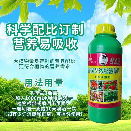 高浓缩花卉营养液通用型1000毫升大容量绿植花卉盆栽水培绿萝树