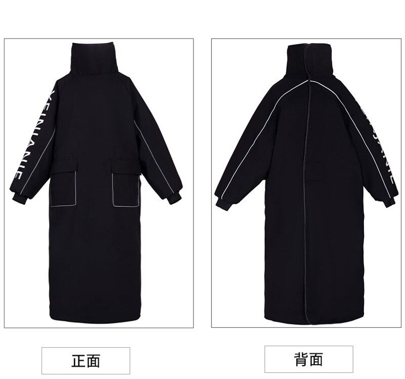 冬季加绒加厚挡风衣电动车挡风被防寒防水骑车电瓶车摩托车挡风罩