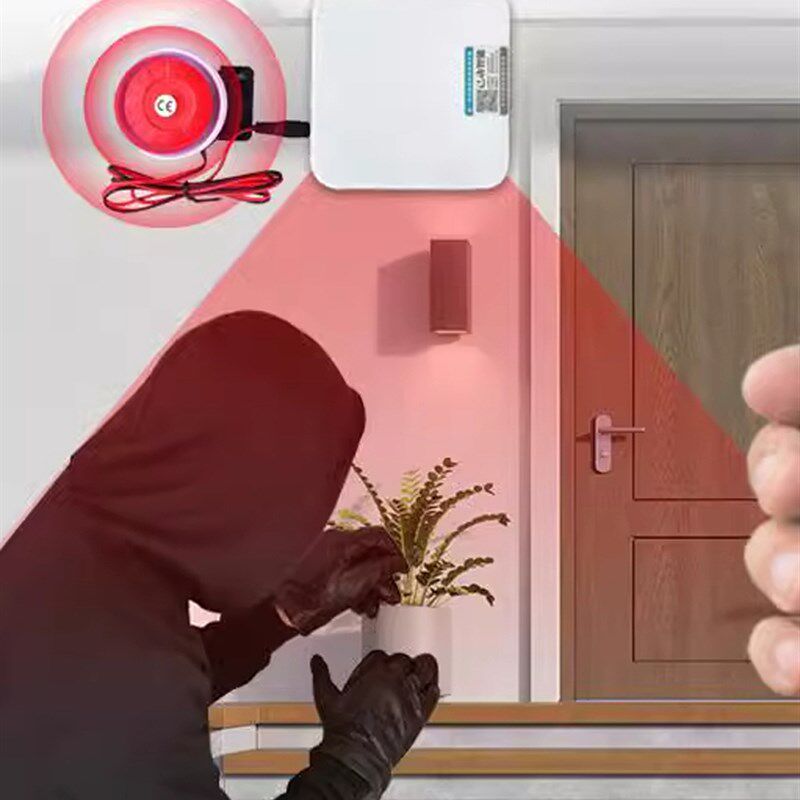 4g人体传感器防盗报警器户外远程存储红外无线远距离远程电话通知
