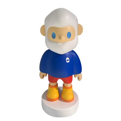 网红FarmerBOB招财猫雕塑商场店铺橱窗家居客厅落地装饰大摆件