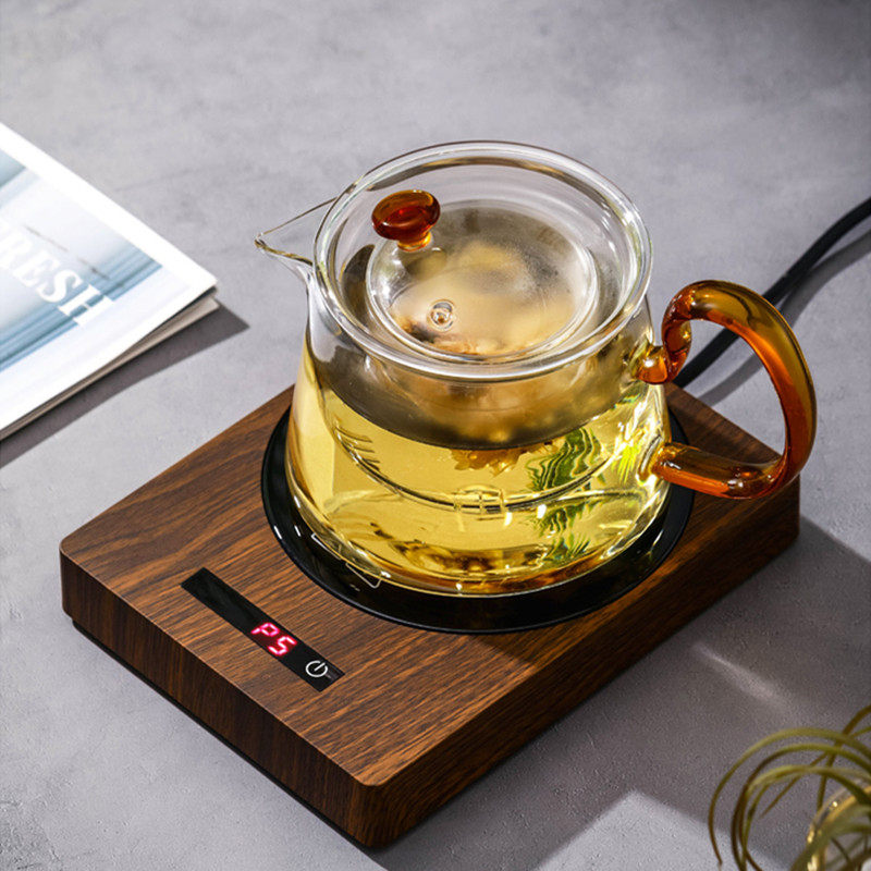 加热杯垫100度可烧水智能恒温保温底座水杯速热可调温家用温茶器