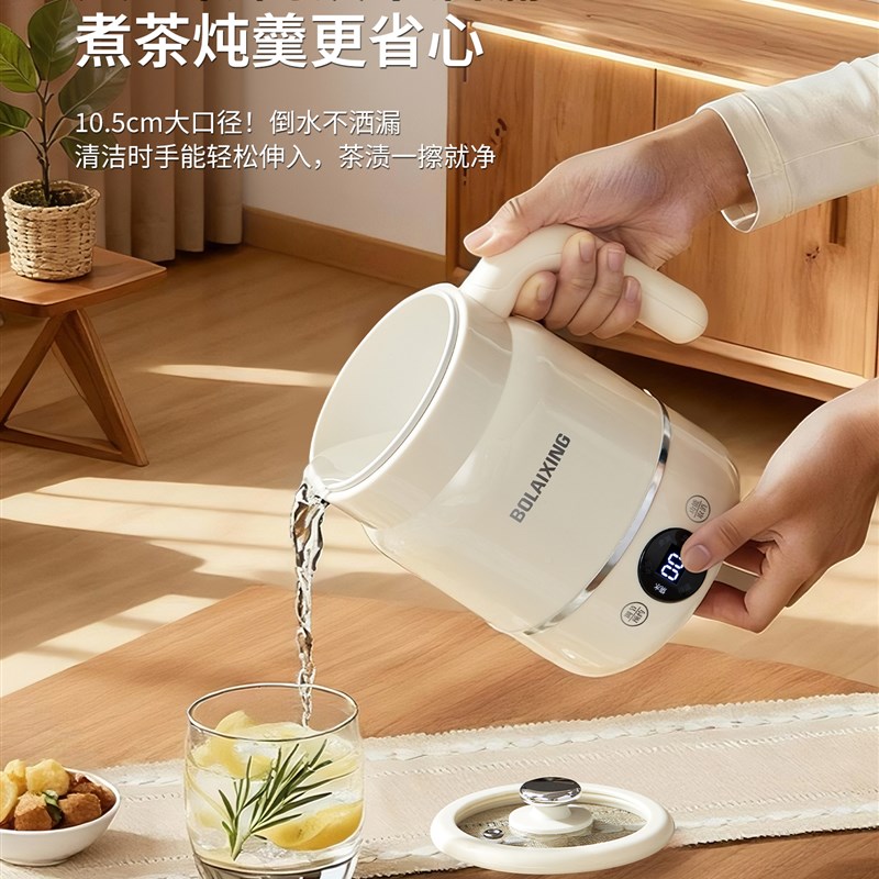 便携式烧水杯小型恒温水壶旅行电热水杯煮水壶电炖杯加热保温暖奶