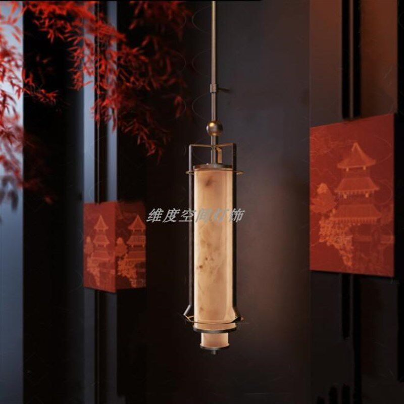 新中式壁灯酒店大堂过道仿云石大壁灯别墅会所宴会厅工程长臂壁灯