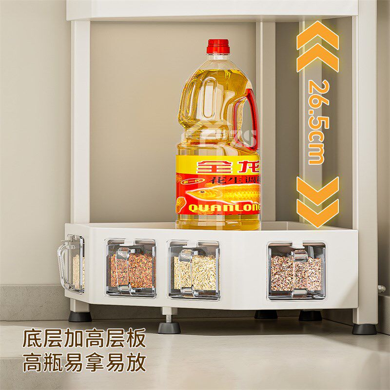 厨房置物架台面转角多功能整理三角墙角调料品调味罐多层收纳架子