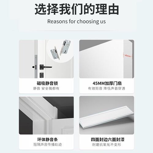 法式复古房间门卧室门黑色木门家用室内门卫生间门实木复合烤漆门
