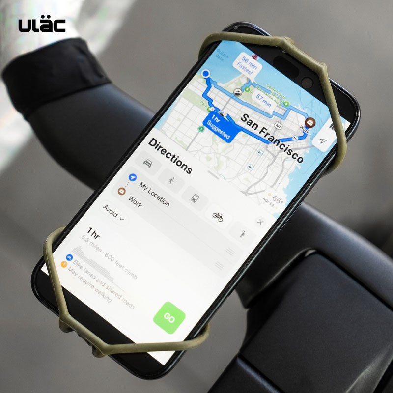 ULAC公路车自行车手机支架硅胶绑带支架稳固防震电动车导航支架H7