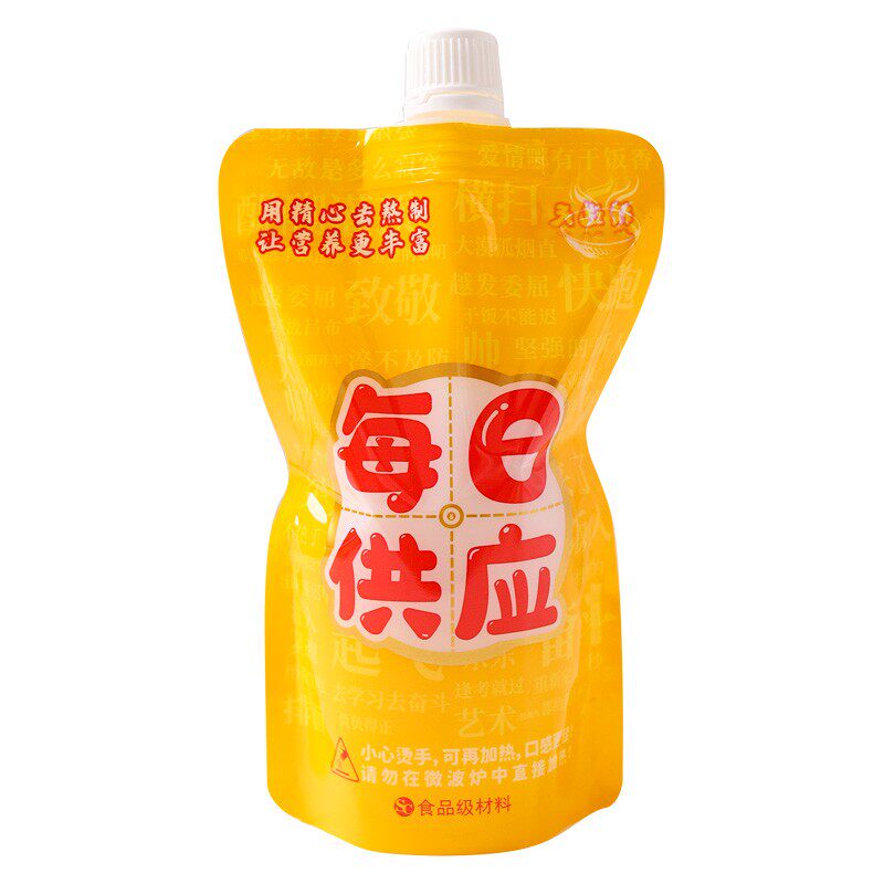 外卖装汤一次性火锅汤底打包螺蛳粉耐高温自立密封吸嘴汤汁包装袋