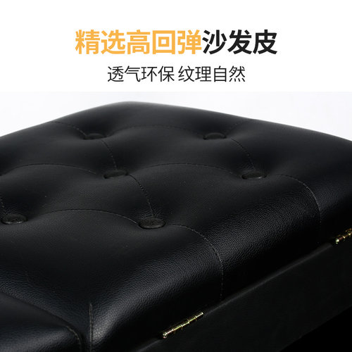 实木烤漆升降子母双人琴凳可调节带书箱古筝凳教培琴凳儿童钢琴凳