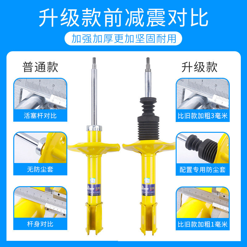 猎豹飞腾CS7帕杰罗io可调改装加高前减震器弹簧越野升高氮气套件