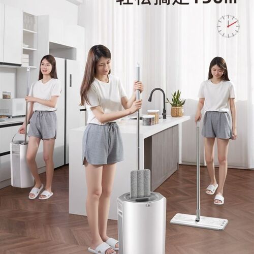 拖把2022新款免手洗拖地桶家用一拖净旋转地拖自动脱水墩拖布甩干