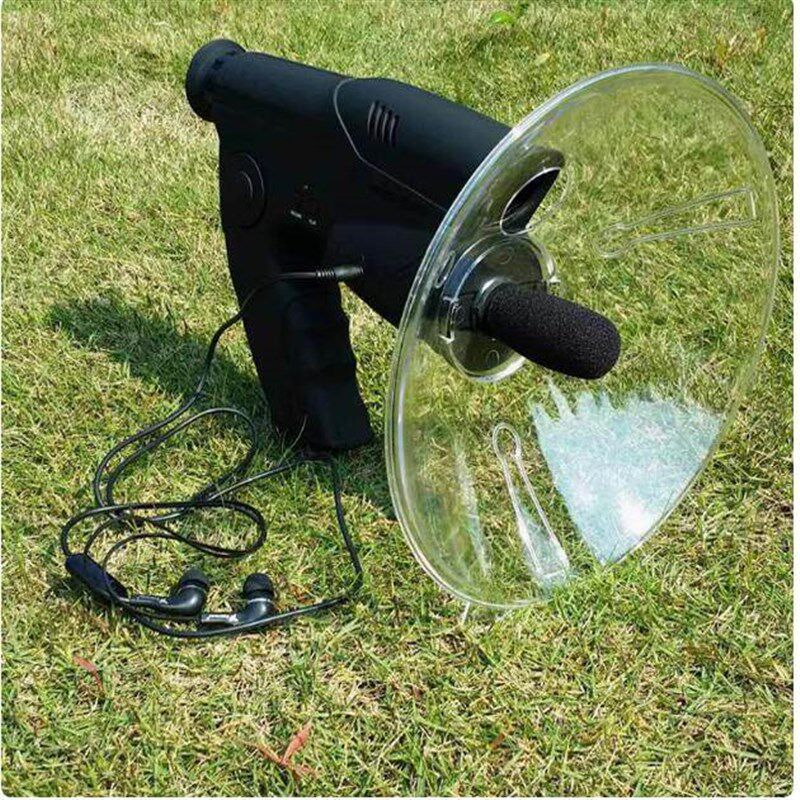 拾音器户外野生动物声音收集器听鸟器单筒望远镜8倍观鸟仪集音器