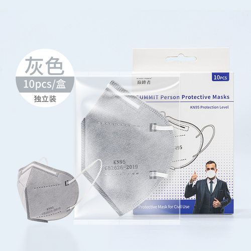 可发香港 KN95口罩五层3d立体折叠一次性防护飞沫mask双熔喷出口