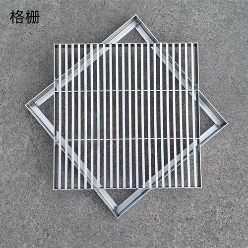 不锈钢井盖线性排水沟盖板下水道格栅雨水篦子圆方形庭院阳台厨房