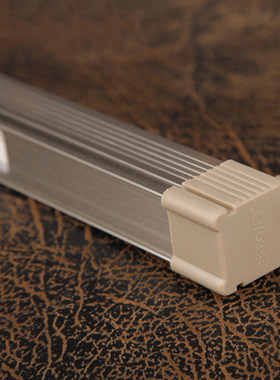silence双层铝合金窗帘轨道直轨顶装侧纳米消音滑轮静音滑道导轨