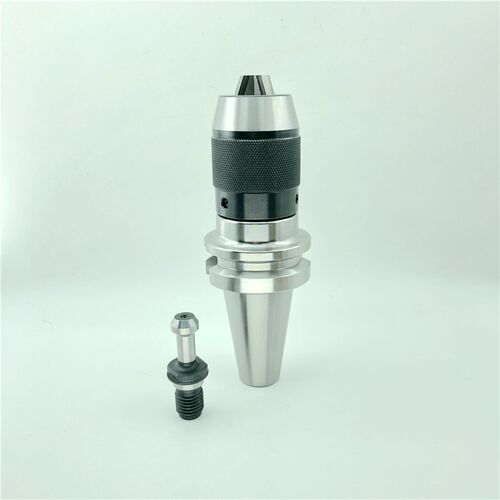 BT40APU一体式钻夹头刀柄50自紧R8炮塔铣床直柄台钻16nt3莫氏锥柄