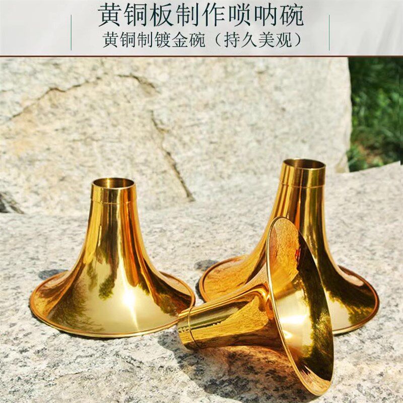 唢呐乐器全套 黑檀乌木演奏锁呐D调降BG初学专业级红白事大中小号