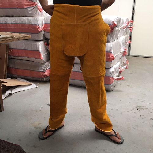 劳保电焊围裙工作服焊工防护装备氩弧牛皮分腿反穿衣阻燃隔热防烫