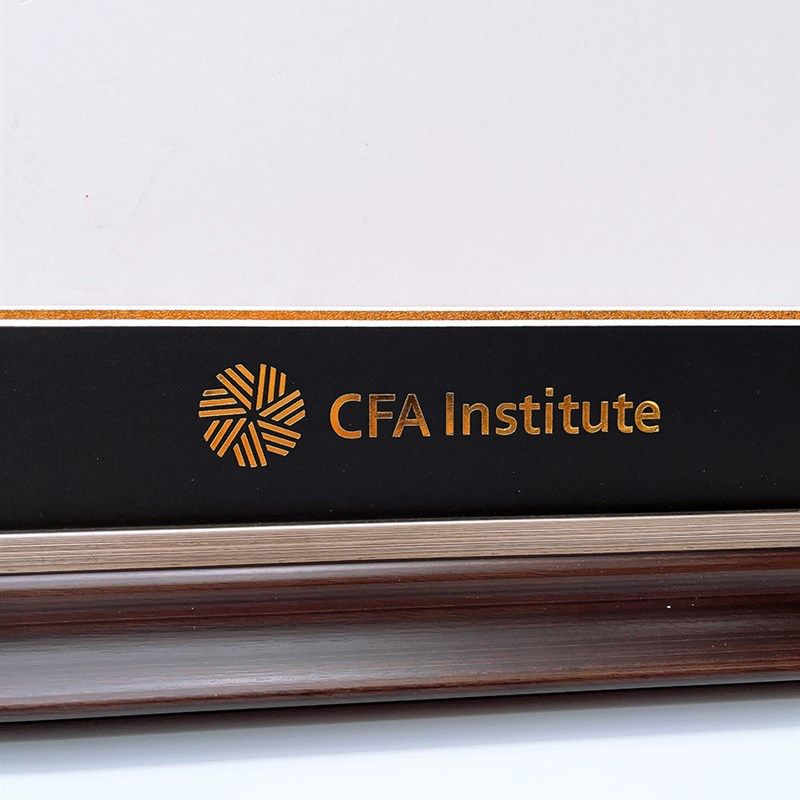 CFA毕业装裱框金融分析师实木框a2装裱框画框相框挂墙
