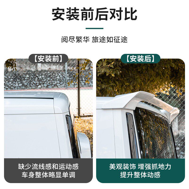 奇瑞iCAR V23S尾翼超级原厂款专用运动定风翼顶翼改装汽车配件图片