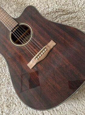 Fender 芬达无标 CD60S 41英寸电箱桃花心木民谣木吉他面单板库存