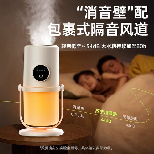 2024新款加湿器家用静音卧室小型usb充电孕妇婴儿空调房间办公室