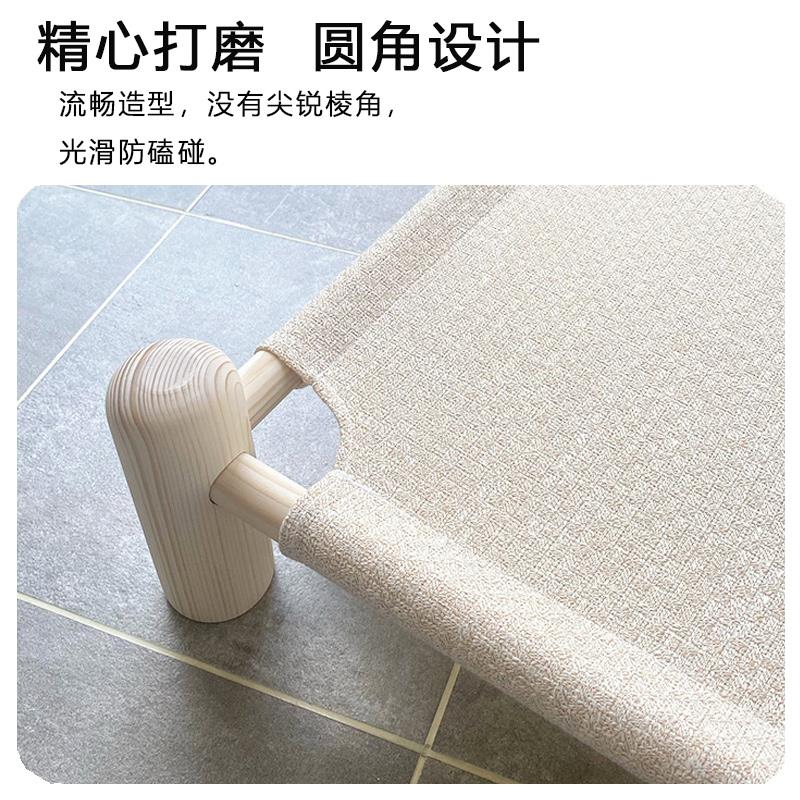 狗狗吊床宠物木床狗床实木款法斗睡觉行军床泰迪床离地猫吊床猫窝
